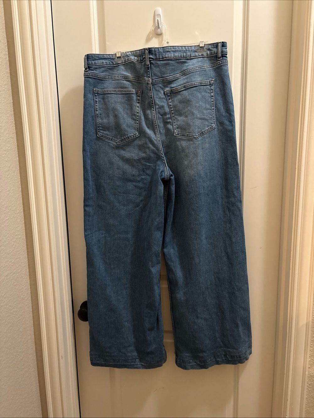 Reformation Bex Super Stretch High Rise Wide Leg Jeans Size 33 Baggy Boho - Picture 6 of 6